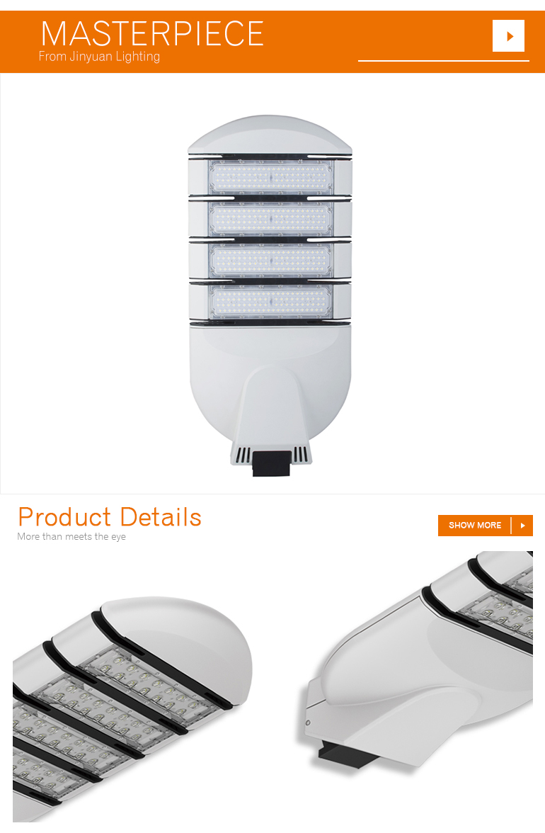 outdoor lighting IP65 26600Lm road lamp led street light 200w with high quality