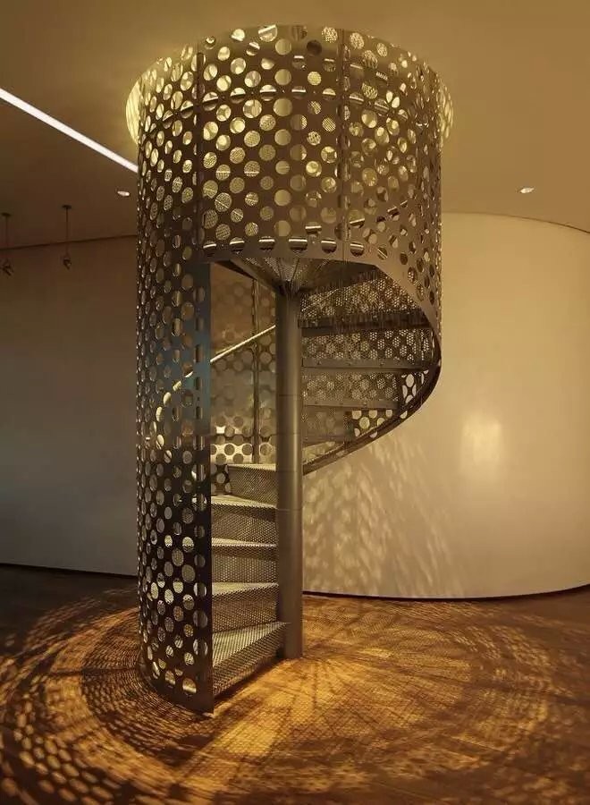 Fashion central post spiral staircase