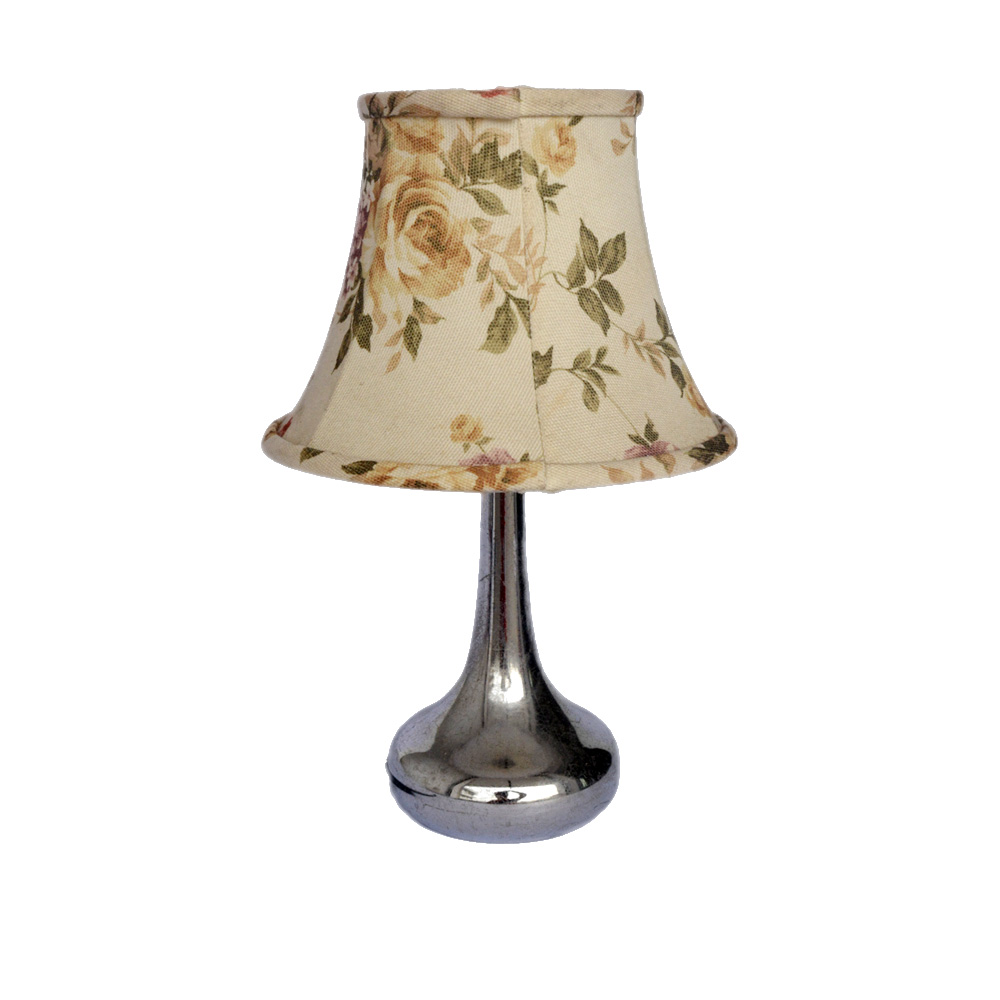 wholesale cheap vintage flowers linen fabric home lighting lampshade