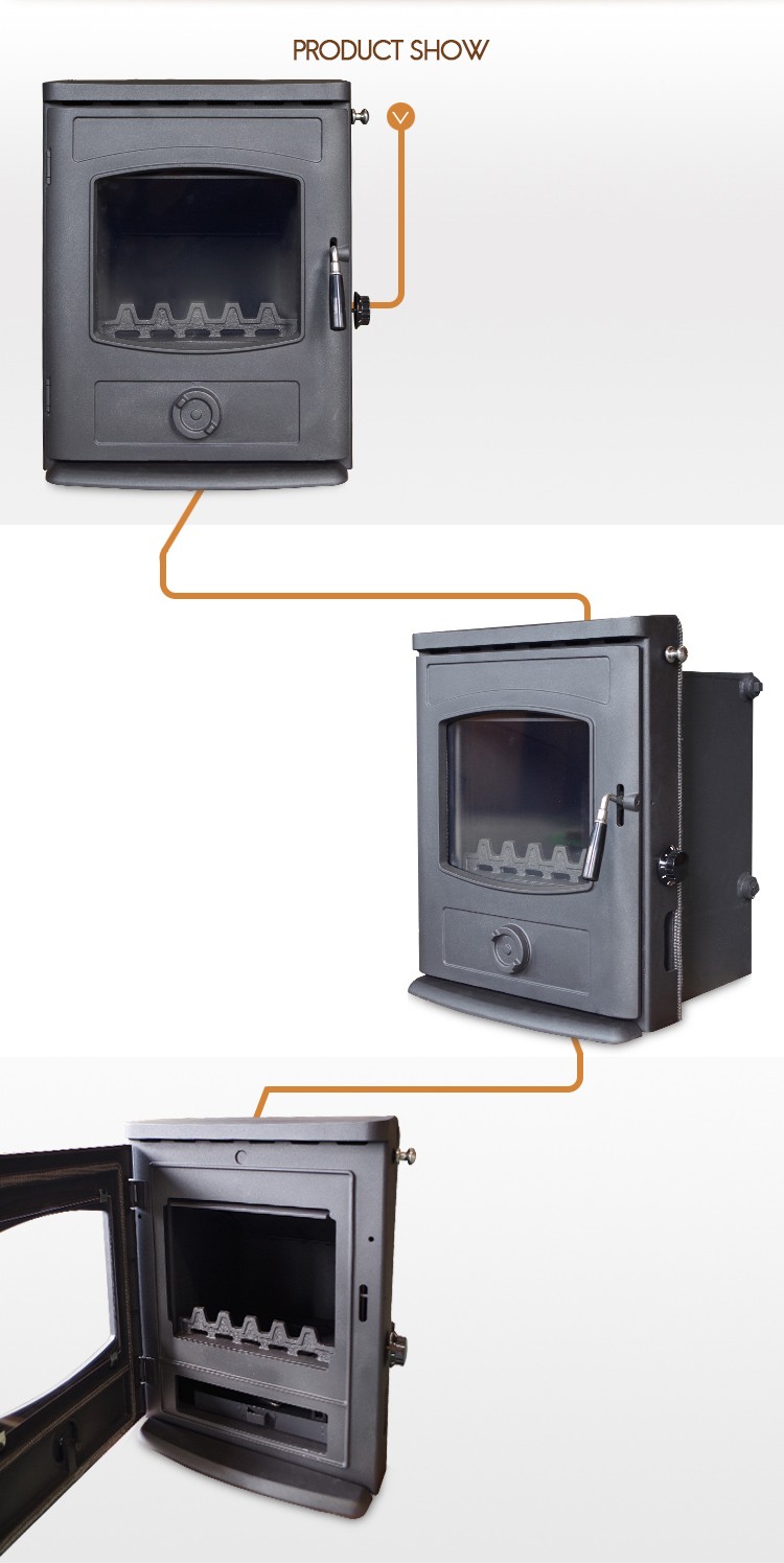 New designed HiFlame wood stove with water jacket