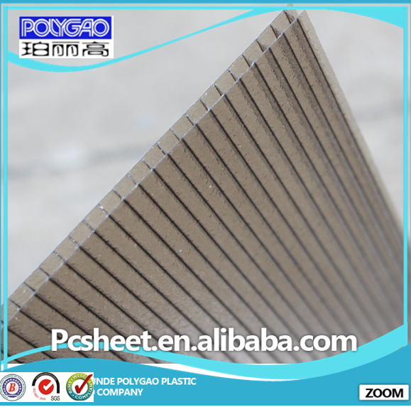 10 years guarantee good quality polycarbonate hollow sheet used for greenhouse