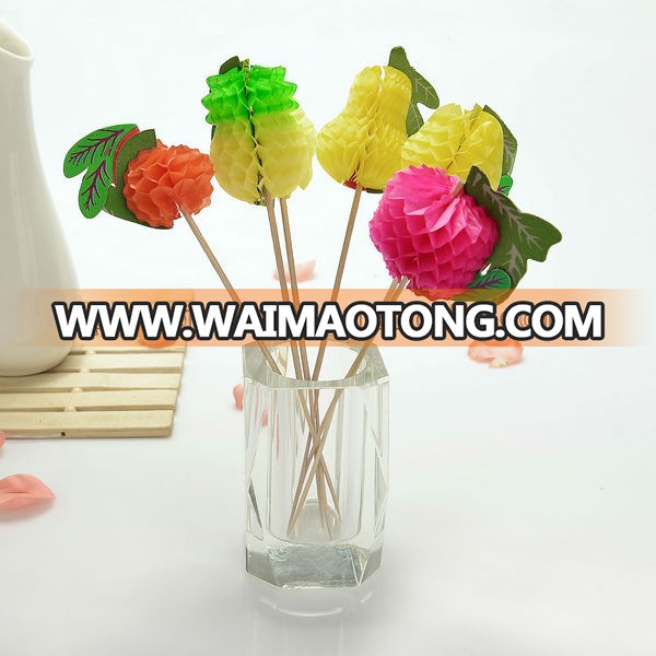 hot sell cocktail decorative wooden party picks