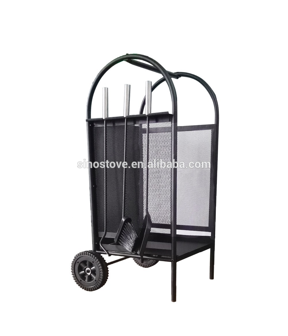 Firewood Carrying storage cart/ fireplace accessories