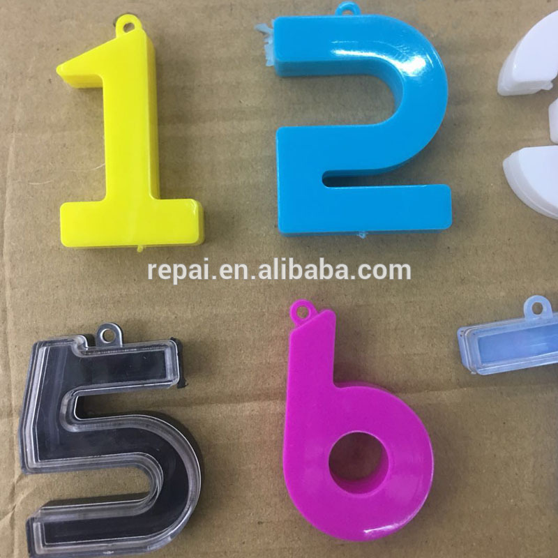 Plastic number candy box diy box