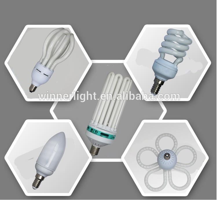 Energy Saving Light Bulb 4u 8000H U Shape CFL Lighting Bulbs 36w 6400k cfl energy saving lamp Compact fluorescent Tubes