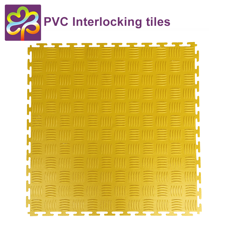 China chemical resistant waterproof pvc tiles garage interlocking floor mat for shops