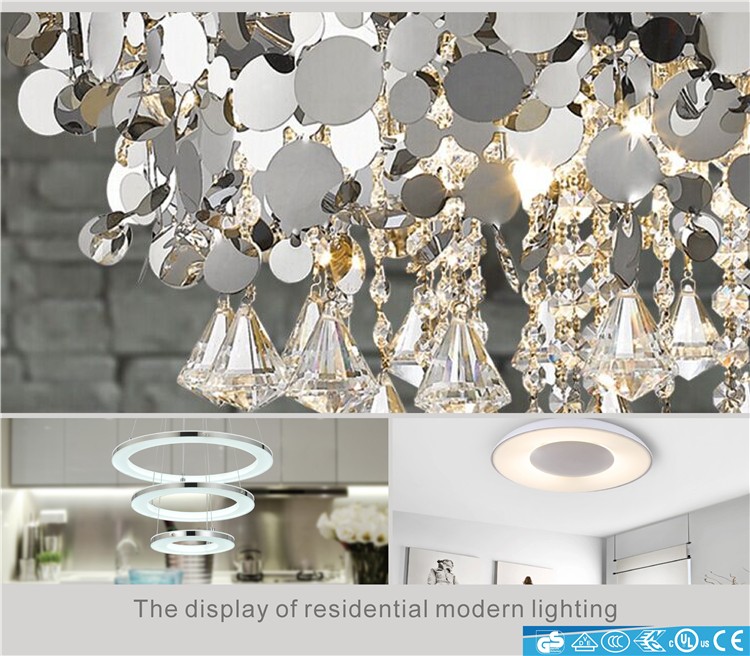 Indoor G4 European style led light glass modern ceiling light 1104269