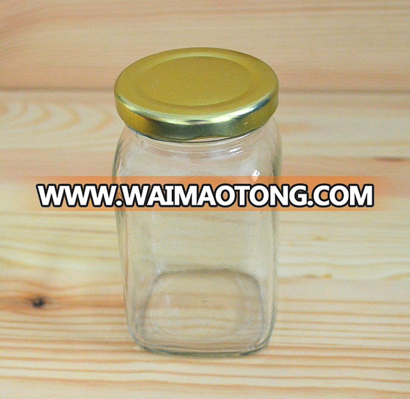 Food packing cans transparent glass storage jar of seasoning bottle own factory