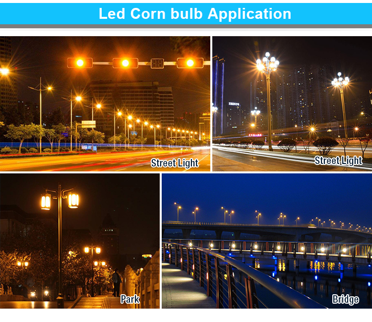 ETL listed Ip65 corn bulb e40 lamp 45w to 200w led advertising lights