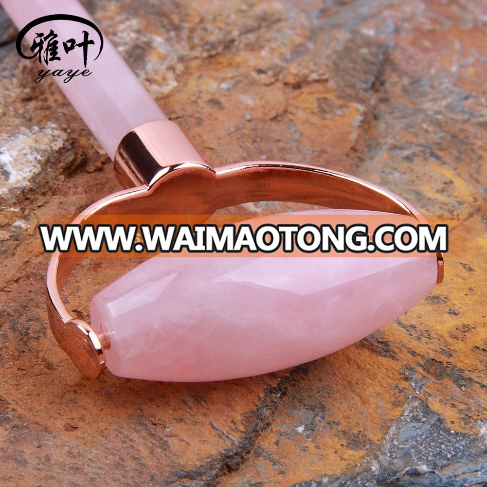 High Quality Rose Quartz Jade Roller For Beauty &Health