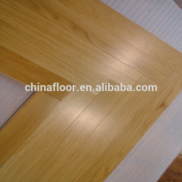 Foshan factory white oak herringbone parquet flooring