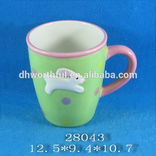 Wholesale easter ceramic cock cup for milk