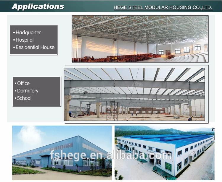 Customized high quality steel structure in China Mobile storage warehouse / two steel story structure Warehouse building