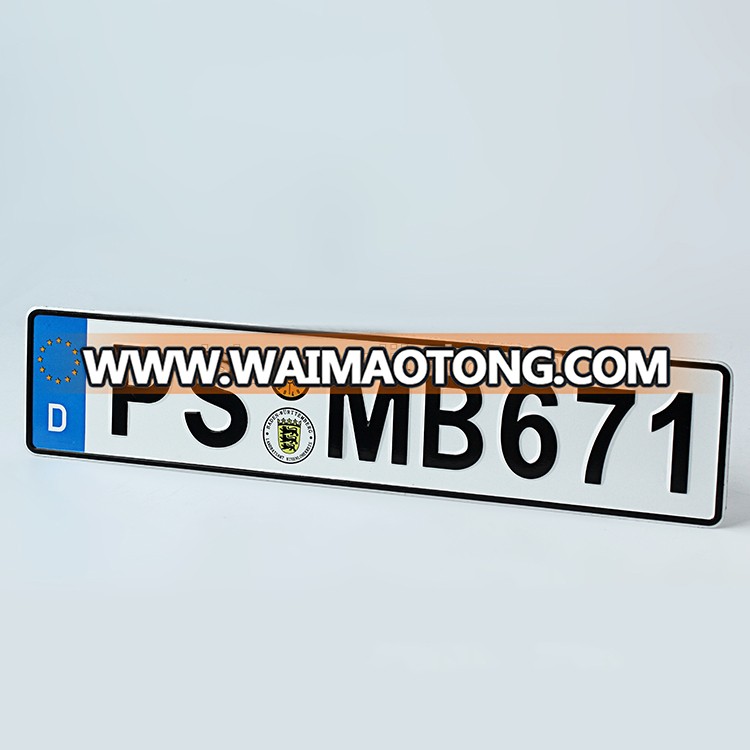 Cheap Decorative Vintage Licence Custom Engraved Logo Metal Plate