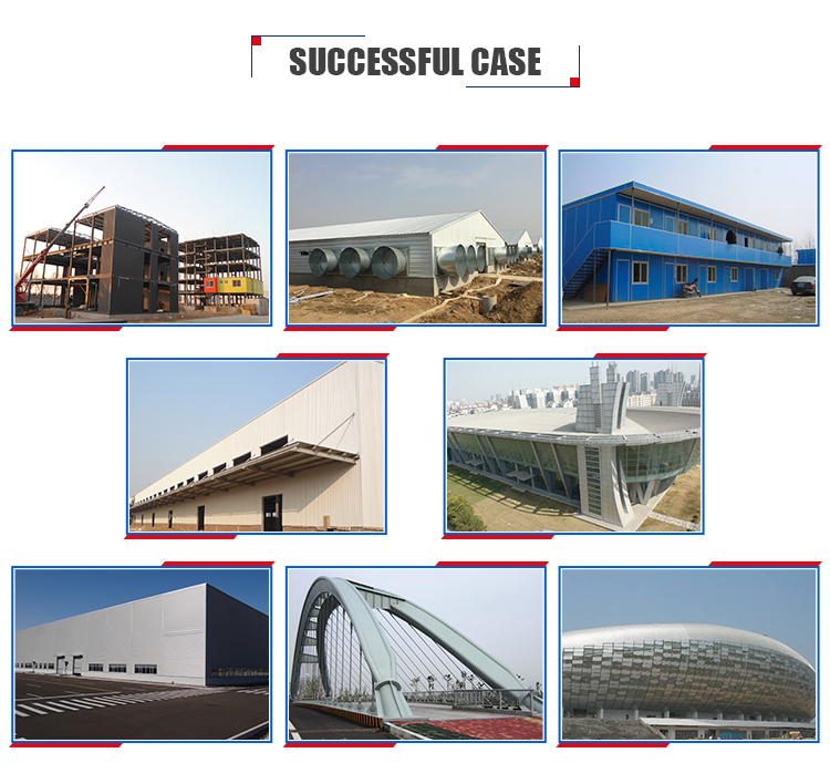 High Quality Multi Floors Steel Structure Frame Building for Commerical Buildings