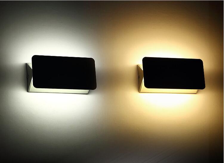 Aluminum white/black square adjustable LED wall lights 5W 10W up and down led wall lighting