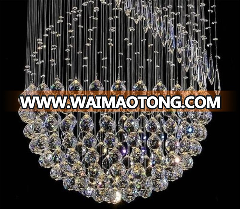 2016 Fashion Style Spiral Down Ceiling Lamp Crystal Pendant Chandelier Lamp