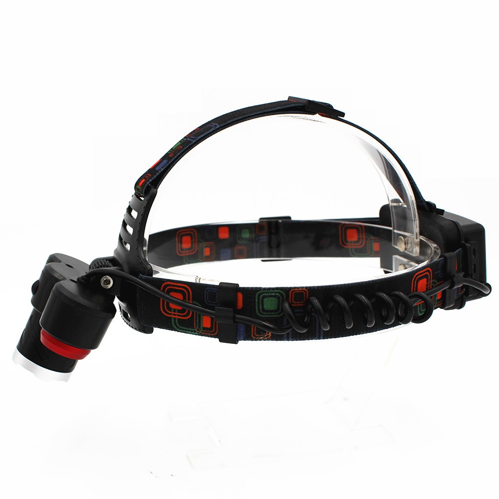 KC FIRE XML-T6 1600 lumens rechargeable high power headlamp with XPE led