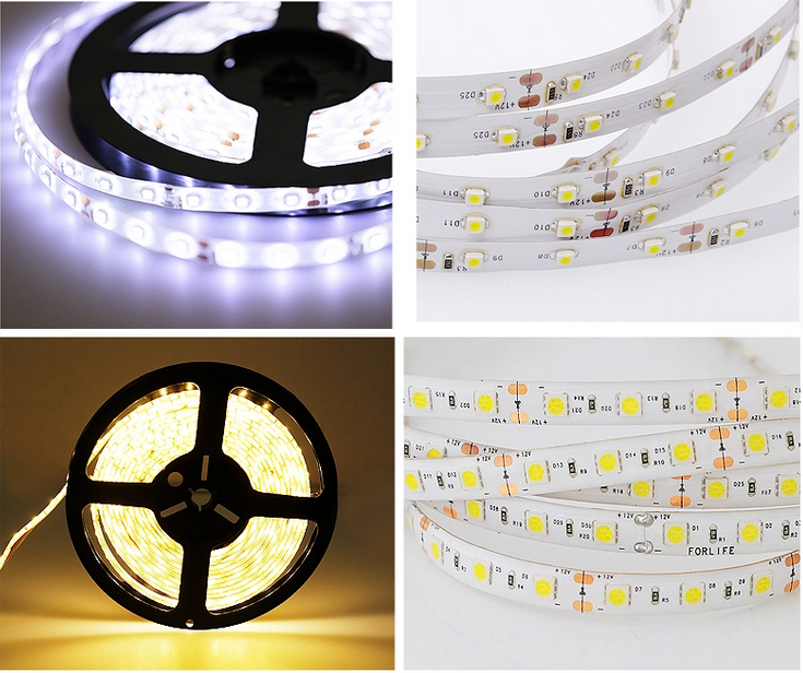 High quality low price 2835 SMD led flexible strip light 120leds per meter DC12V/24V pure white led strip light