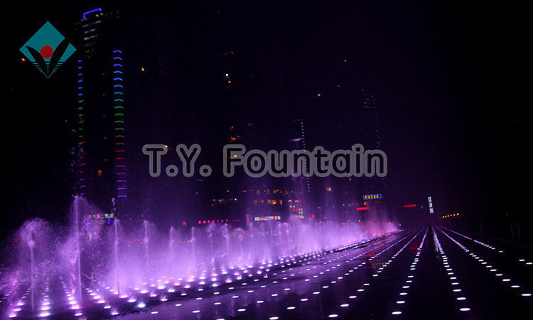 System Controlled Rgb Led Plaza Grand Dry Deck Music Fountain