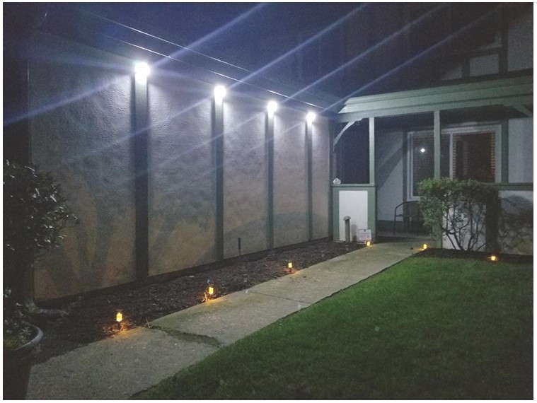 Outdoor ultra-light automatic human induction home solar garden wall lights