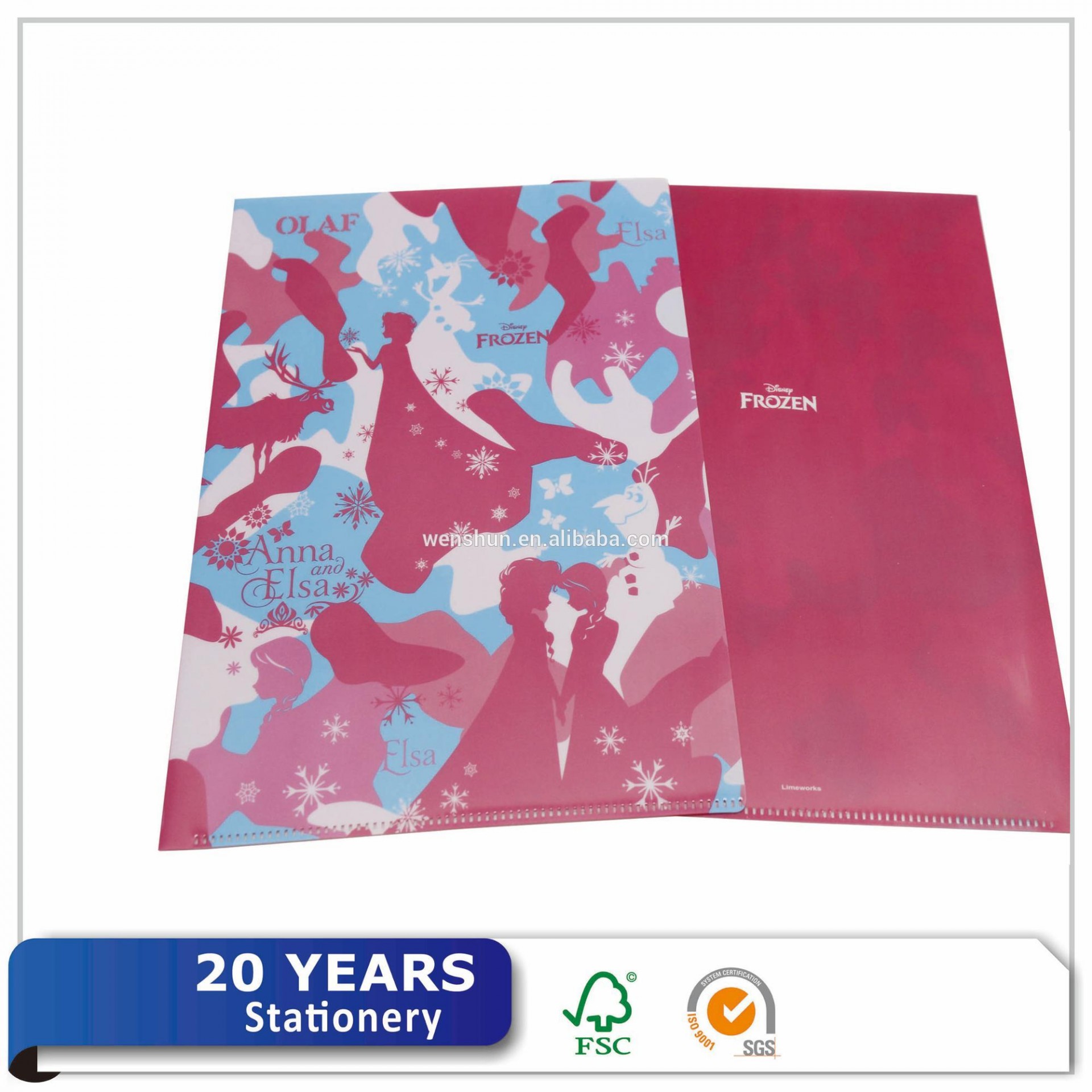 Manufacturer A4 Size Plastic PP Report L File Folder