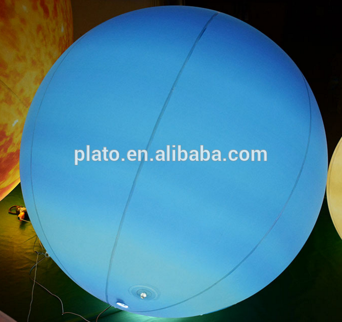 Custom large inflatable colorful led balloon for outdoor decoration