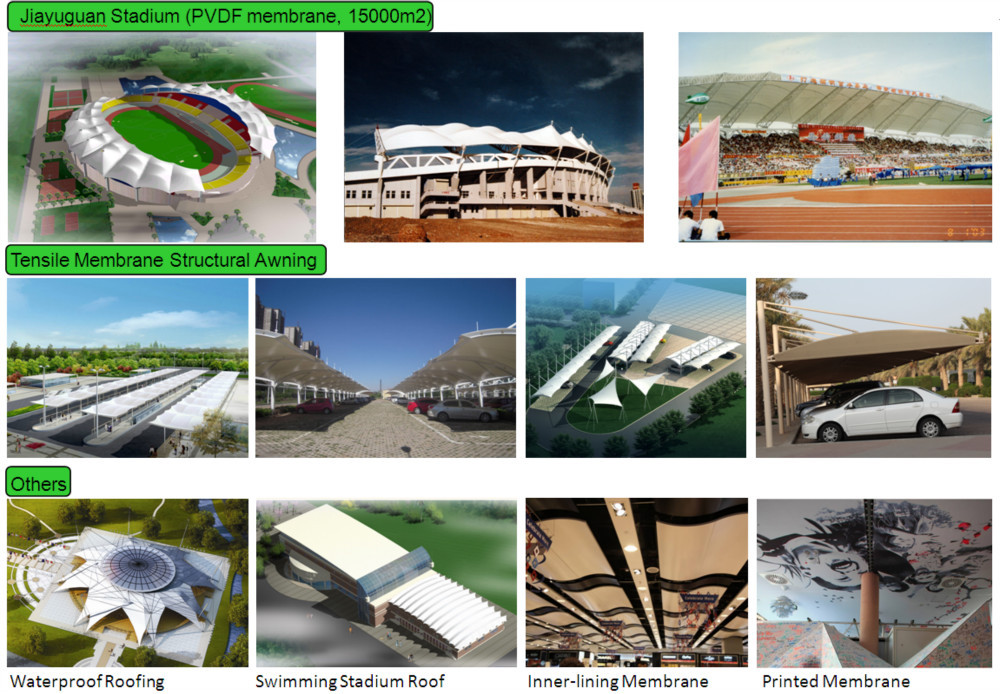 ETFE membrane structure roottop tent with steel structure support