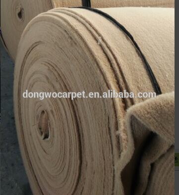 underlay carpet used for tufted floor carpet using singeing technics rolls