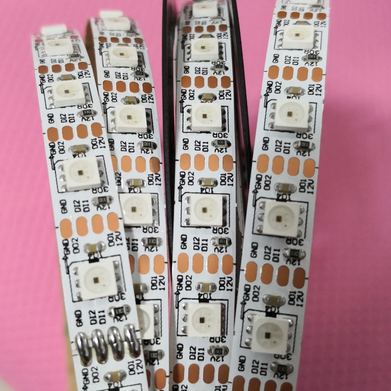 DC12V WS2801b IC Video effect digital addressable rgb led strip, 30/60 12v led strip