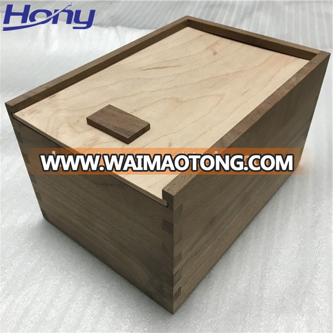 Plain Unfinished Plywood Packaging Box Gift with Lid for Jewelry Bangle