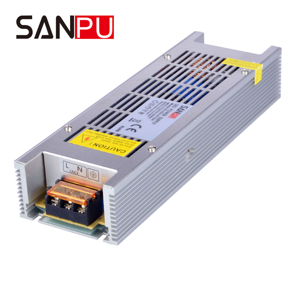 12v 20a power supply 250W 12V SANPU New Arrival AC 220V to DC 12 V Single Output Small Without Fans for led display