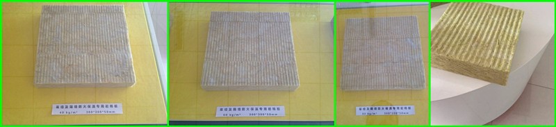 Rock wool board laminated alum foil cover