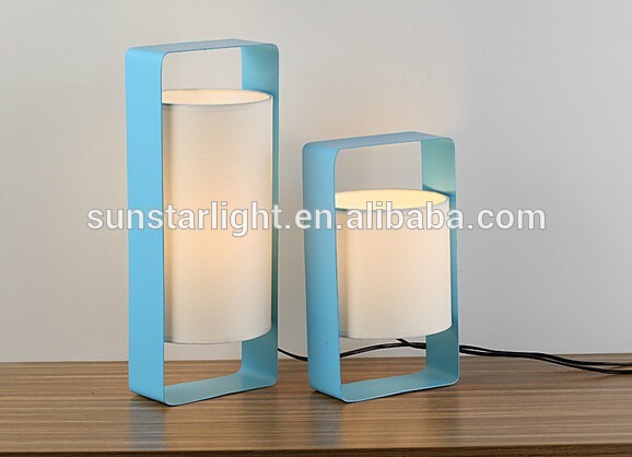 Metal Body With Fabric Lampshade Table Lamp Read Desk Lamp