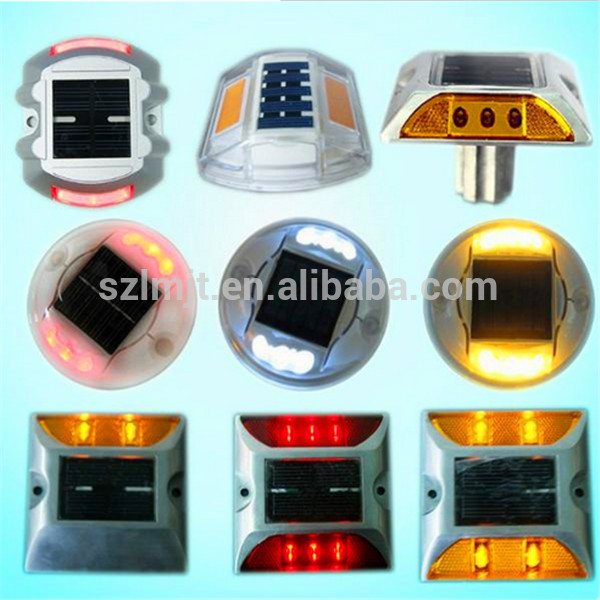 Made in China aluminum with bolt LED solar driveway markers light