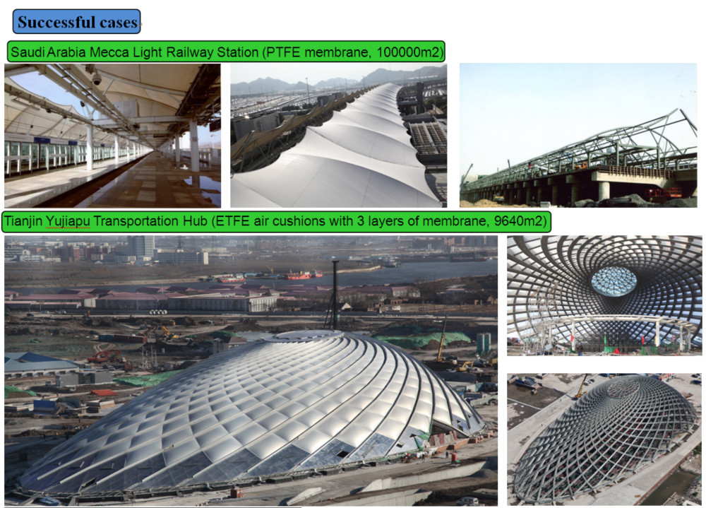 etfe membrane venue shopping mall party tent outside sports