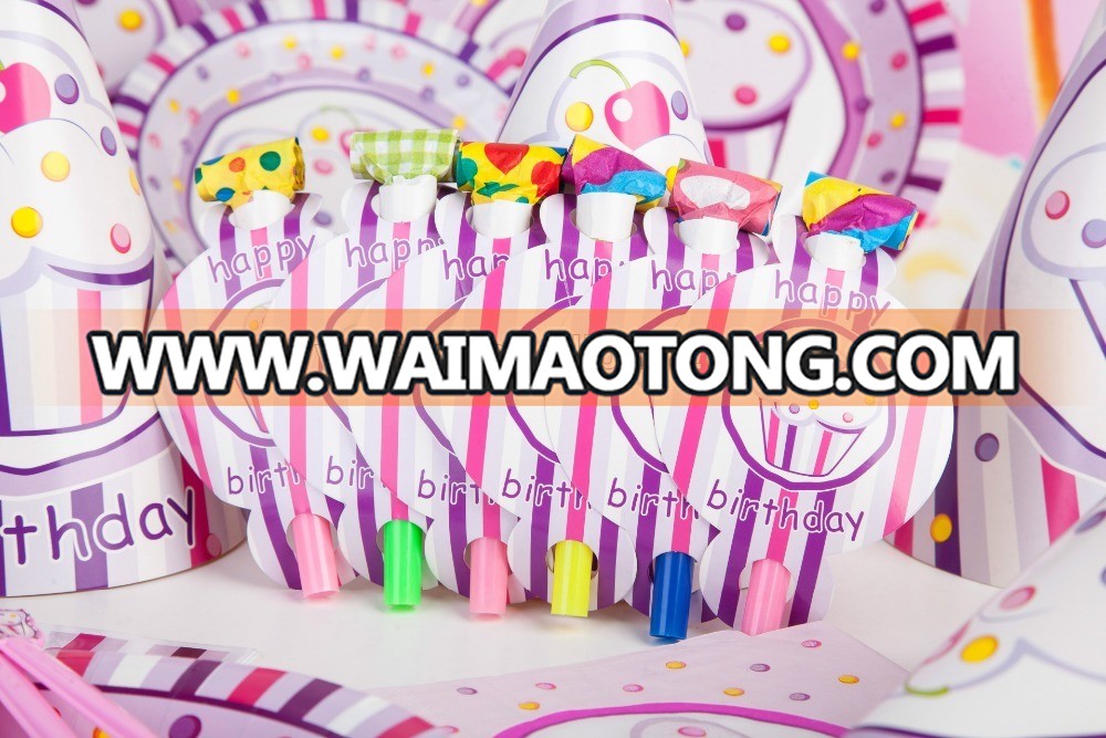 2016 Popular Kids Birthday Decoration Paper Tableware Set Wholesale