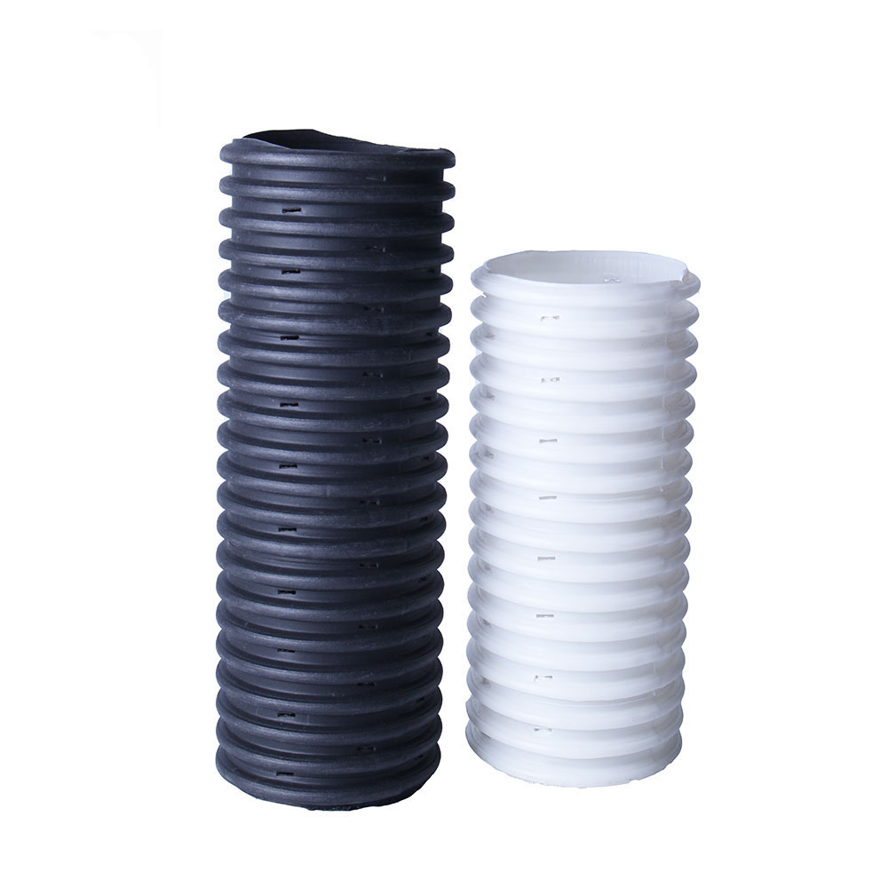 HDPE corrugated perforated drain pipe with sock