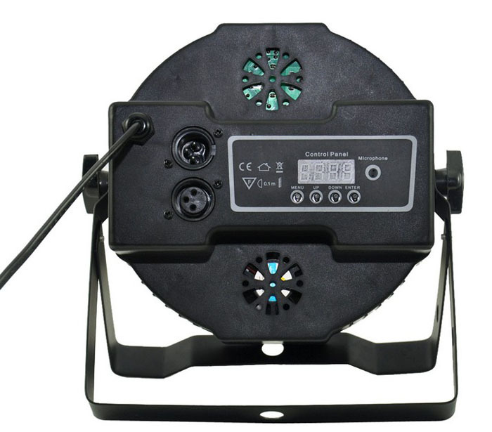 18*3 Leds Stage Light High Power RGB Par Light With DMX512 Master Slave Led Flat DJ Equipments Controller