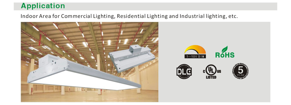 aibaba com 145lm/w workshop warehouse led linear suspension light 110w led linear high bay light