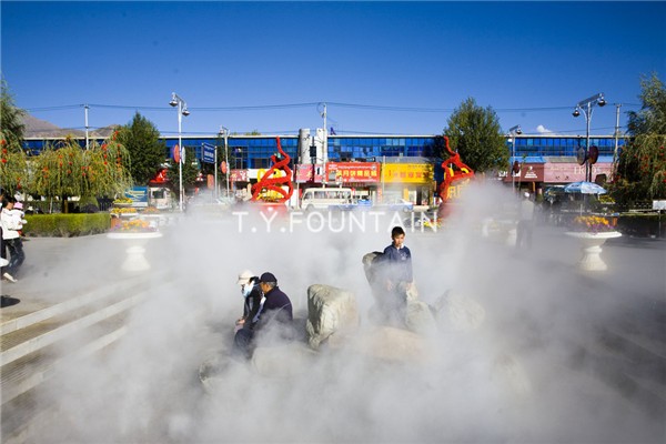 Garden Park Artificial White Mist Water Fountain Fog Fountain For Decoration