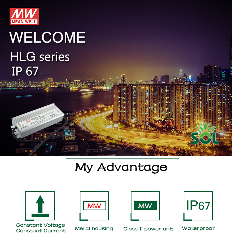 Meanwell Constant Voltage Constant Current mode output LED Power Supply