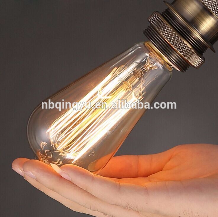 China Wholesale ST64 squirrel cage 40W 60W edison bulb for home decor nostalgic bulb