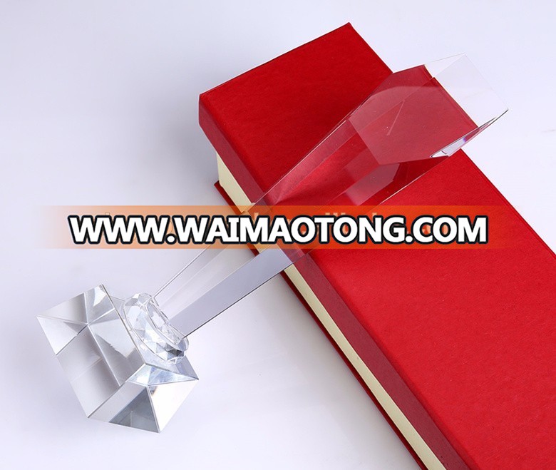 wholesale customized logo design blank crystal award for honor souvenirs gifts