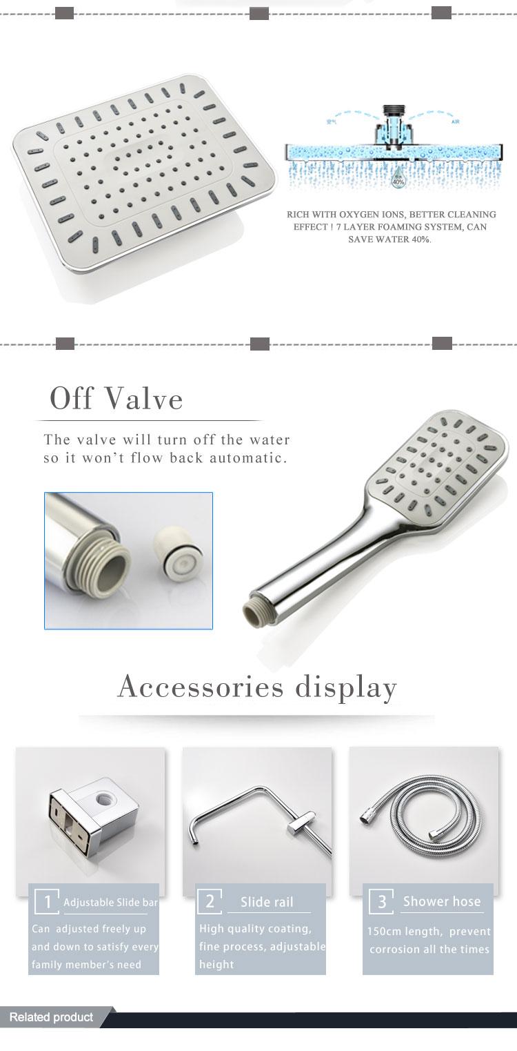 Modern design bathroom shower mixer set with good price