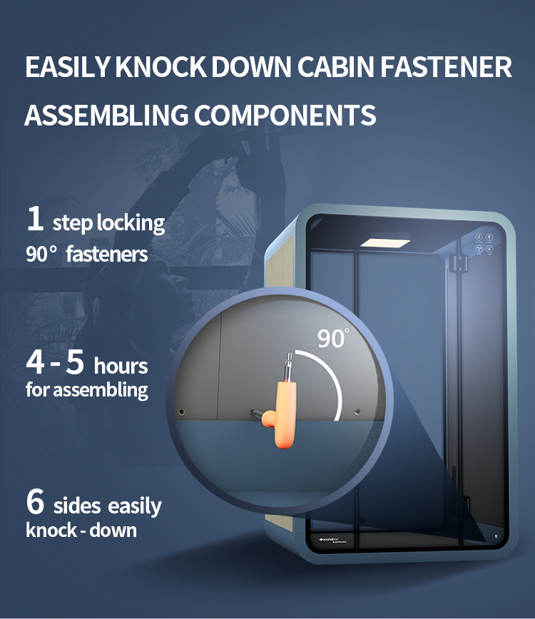 Soundproof Portable Acoustic Booth Office Sound Proof Pod