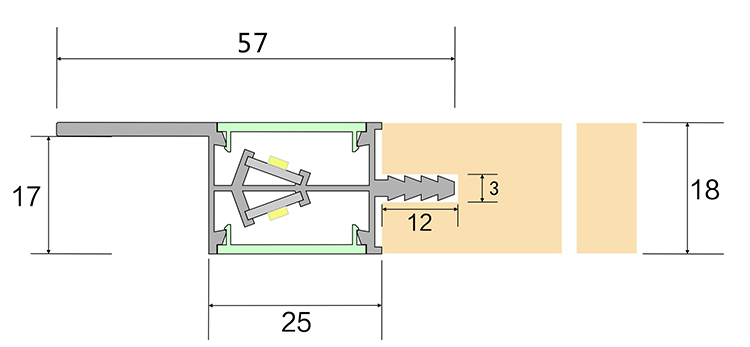 DC 12V hand shaking sensor led cabinet light, bar cabinet led board light, glass display cabinet led strip light