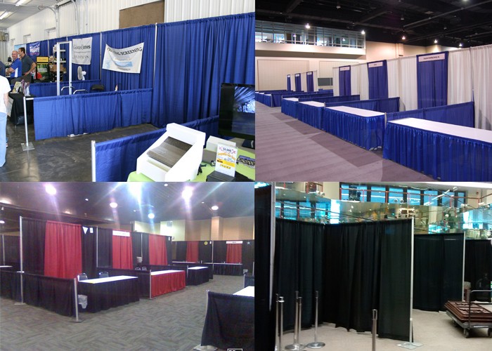 ACS Wholesale pipe and drape portable trade show display exhibition booth/Stand And Drape For Wedding Decoration