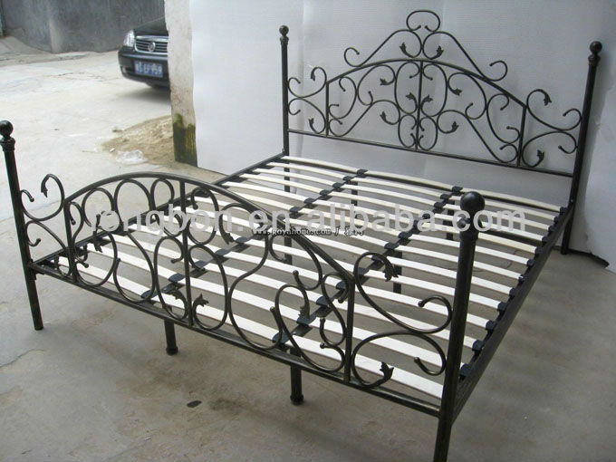 top-selling royal wrought iron double bed frame