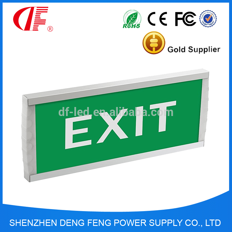 Emergency exit sign with for emergency light Customize the time and power and picture